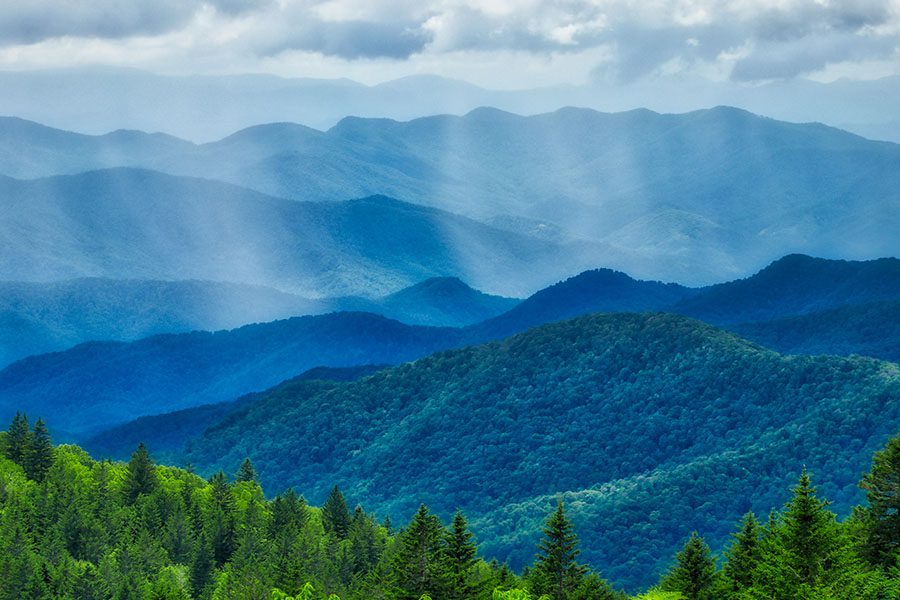 About Our Agency - View of Blue Ridge Parkway Mountain Range in North Carolina